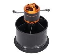 Pyhodi 50 Mm 12 Lames Ventilateur canalisé avec Moteur sans Balais RC 5000KV Balance Testée avec Carte de Commande pour Refroidissement par Avion RC, Ventilateur canalisé 12 Lames