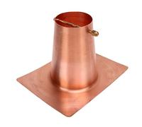 Pyhodi Adaptateur de Gouttière en Cuivre avec Boulons en Laiton pour Carillons Décoratifs, Adaptateur de Tuyau de Gouttière de Drainage Installateur de Chaîne de Pluie pour Le