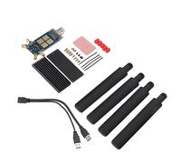 Pyhodi Adaptateur M.2 vers USB, Lecteur de ConvertisSeur d'Adaptateur Ngff M.2 Key B vers USB 3.1 avec EMPLACET Let Carte SIM ET 4 ANTENNES Module SIMCOM 5G, Prend en Charge 3G