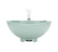 Pyhodi Baignoire d'oiseaux de Fontaine Solaire, Suspension de 2L à 2L Capacité en Eau Vivante Bol d'alimentation de Bain d'oiseaux de Fontaine Solaire avec Corde Suspendue, pour
