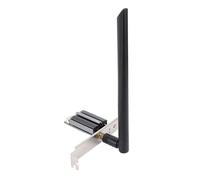 Pyhodi Carte WiFi PCIe pour Bureau, WiFi 6E Carte Réseau PCIe 4174Mbps 5.2 Adaptateur Fil avec Bandes 2,4 GHz 5GHz 6GHz pour 10 11 (Antenne 8DB)