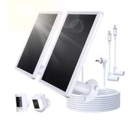 Pyhodi Chargeur Solaire 6 W en Silicium Monocristallin IP66, étanche à la Pluie, pour Batterie Cam Plus Pro, Support Réglable à 360°, Charge Rapide, Panneau Solaire pour Caméra