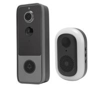 Pyhodi Coupée de Porte électronique Intelligente pour, Caméra de Porte Vidéo sans Fil 2MP avec Changeur de Voix, Audio à 2 Voies, Objectif Grand Angle de 170 °, Nocturne, Full HD,