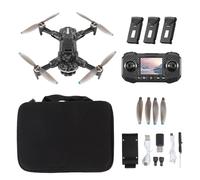 Pyhodi Drone Quadcoptère sans Balais, Caméra FPV Pliable avec évitement D'obstacle, 2,4 G de WiFi, Télécommande, écran de Couleur Lumineuse LED, Plan de Volant (3 Piles)