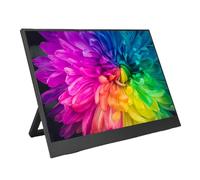 Pyhodi Écran HDR de 14 Pouces, Moniteur Portable 1920x1200 60Hz avec USB C, Deuxième Affichage D'ordinateur Ultra Slim avec Stand intégré pour Le Voyage, Doubles Connexions USB C,