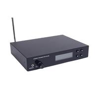 Pyhodi Système de Monitoring Intra-auriculaire sans Fil, émetteur et Récepteur UHF IEM 863 à 865 MHz avec Casque pour Performances en Studio, sur Scène et en Direct, adapté aux Groupes, (Prise UE)