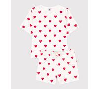 Pyjacourt caur en coton femme Petit Bateau - blanc - Taille 2XL 2XL blanc/rouge
