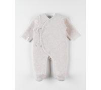 Pyjama 1 pièce en velours, beige 6M