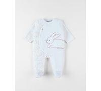 Pyjama 1 pièce lapin en velours, écru 18M