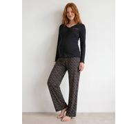 Pyjama 2 pièces allaitement anthracite 46