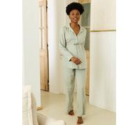 Pyjama 2 pièces future maman personnalisable vert sauge 34