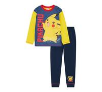 Pyjama 2 pièces Pokémon pour garçon, âge 5-12 ans, bleu, 5-6 Years
