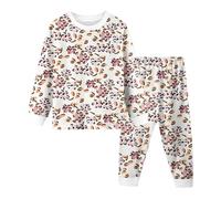 Pyjama 2 pièces pour Enfants Ensemble Deux Pyjamas Garçon Manches Longues Coton Biologique Doux Hauts de et Pantalon Dinosaure Requin Voitures Colorier