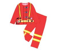 Pyjama 2 pièces pour Enfants Ensemble Deux Pyjamas Garçon Manches Longues Coton Unisexe Confortable et Doux Hauts de Pantalon Mignonne Dinosaure Tracteur Colorier