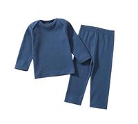 Pyjama 2 pièces pour Enfants Ensemble Deux Vêtement d'intérieur Maison Unisexe Confortable et Doux Longues Hauts de Pantalon Mignon Animal Dessin Anime Colorier
