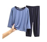 Pyjama 2 pièces pour Enfants Ensemble Deux Vêtement d'intérieur Maison Unisexe Confortable et Doux Longues Hauts de Pantalon Mignon Animal Dessin Anime Colorier