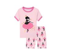 Pyjama 2 pièces pour Enfants Vêtement de Nuit Enfant Pyjamas Garçon Manches Longues Coton Unisexe Confortable et Doux Hauts Pantalon Mignonne Dinosaure Tracteur Jeunes