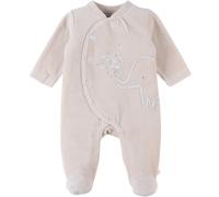 Pyjama en velours côtelé imprimé éléphant beige 3M(60CM)