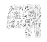 Pyjama a Colorier Enfant, Pyjama à Colorier pour Ensemble de Pyjamas - Ensemble de Pyjamas Coloré pour Sketch, Art pour Colorez Votre Propre Artisanat