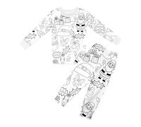 Pyjama a Colorier Enfant: Pyjamas à colorier pour,Ensemble de pyjamas à colorier pour, Ensemble de pyjama coloré pour Sketch, Art pour Colorez votre propre pyjama Artisanat