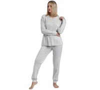 Pyjama à manche longue femme Admas Classic Classic Gris 2XL