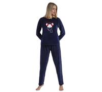 Pyjama à manche longue femme Admas Morning Mouse Bleu 2XL