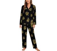 Pyjama à Manches Longues imprimé « Je suis Une Vierge » pour Femme, Doux et Confortable