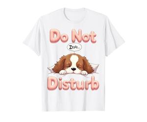 Pyjama Amusant Do Not Disturb Cavalier King Charles Spaniel T-Shirt