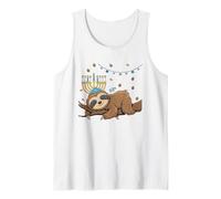 Pyjama Amusant Hanoukka Paresseux juif Hanoukka Débardeur