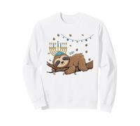 Pyjama Amusant Hanoukka Paresseux juif Hanoukka Sweatshirt