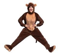 Pyjama Animal pour Femmes Costume Singe Pyjamas Combinaison Tenue de Nuit
