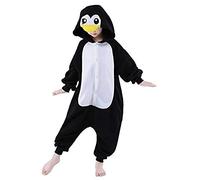 Pyjama Animaux Costume Déguisement Cosplay Enfant Fille Garçon Pingouin Noir