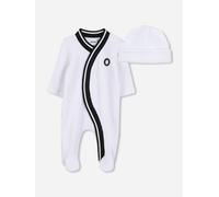 Pyjama avec bonnet blanc 6M(67CM)