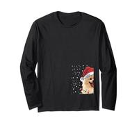 Pyjama avec lumières de Noël en Forme de Chien de Poméranie pour Hommes, Femmes, Enfants Manche Longue