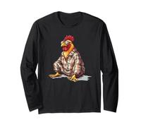 Pyjama avec poulet pour s'amuser et les amateurs de coq Manche Longue