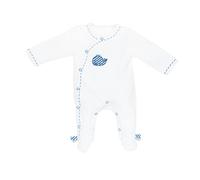 Pyjama bébé à manches longues en velours - blue baleine blanc/bleu NAISSANCE(50CM)