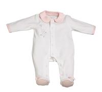 Pyjama bébé à manches longues en velours - lilibelle blanc 1M(54CM)