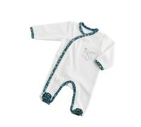 Pyjama bébé à manches longues en velours - promenons nous blanc/bleu 1M(54CM)