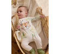 Pyjama bébé avec pieds retroussables kanha ecru 18M(81CM)