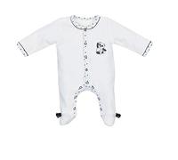 Pyjama bébé blanc 1 mois ouverture devant Panda Chao Chao - Sauthon Baby Deco