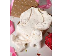 Pyjama bébé + doudou velours coffret cadeau naissance écru 18M(81CM)