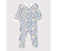 Pyjama bébé en bouclette éponge Petit Bateau - blanc - Taille 24 mois 24M blanc/multicouleur