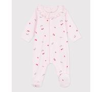 Pyjama bébé en coton à col fleuri Petit Bateau - rose - Taille naissance NAI rose/multicouleur