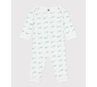 Pyjama bébé en coton sans pieds imprimé baleines Petit Bateau - blanc - Taille 24 mois 24M blanc/bleu
