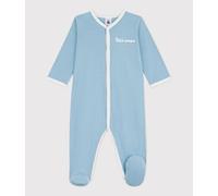 Pyjama bébé en coton uni Petit Bateau - vert - Taille 6 mois 6M bleu