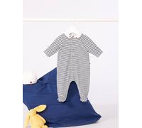 Pyjama bébé en velours à col imprimé marine 6M(67CM)