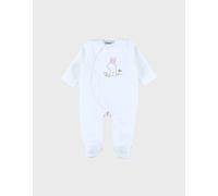 Pyjama Bébé En Velours Avec Broderie Lapin Blanc 1M(54CM)