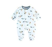 Pyjama imprimés dinosaures en velours blanc 3M(60CM)