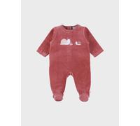 Pyjama Bébé En Velours Brodé Escargot Rouge 3M(60CM)
