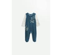 Pyjama Bébé En Velours Cacahuète Bleu 9M(71CM)